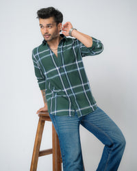 Evergreen Plaid Regular Fit Shirt