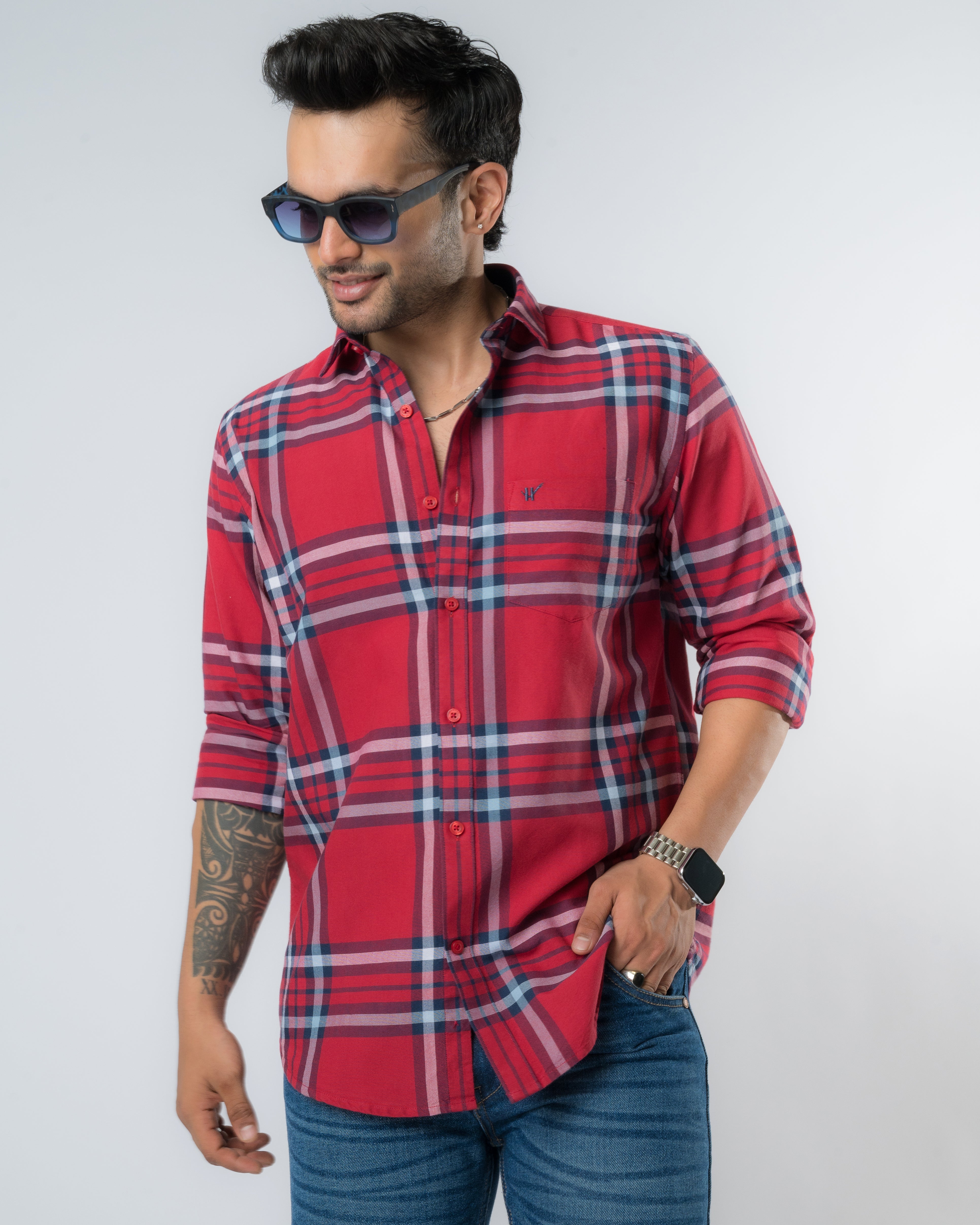 Redwood Checks Regular Fit Shirt