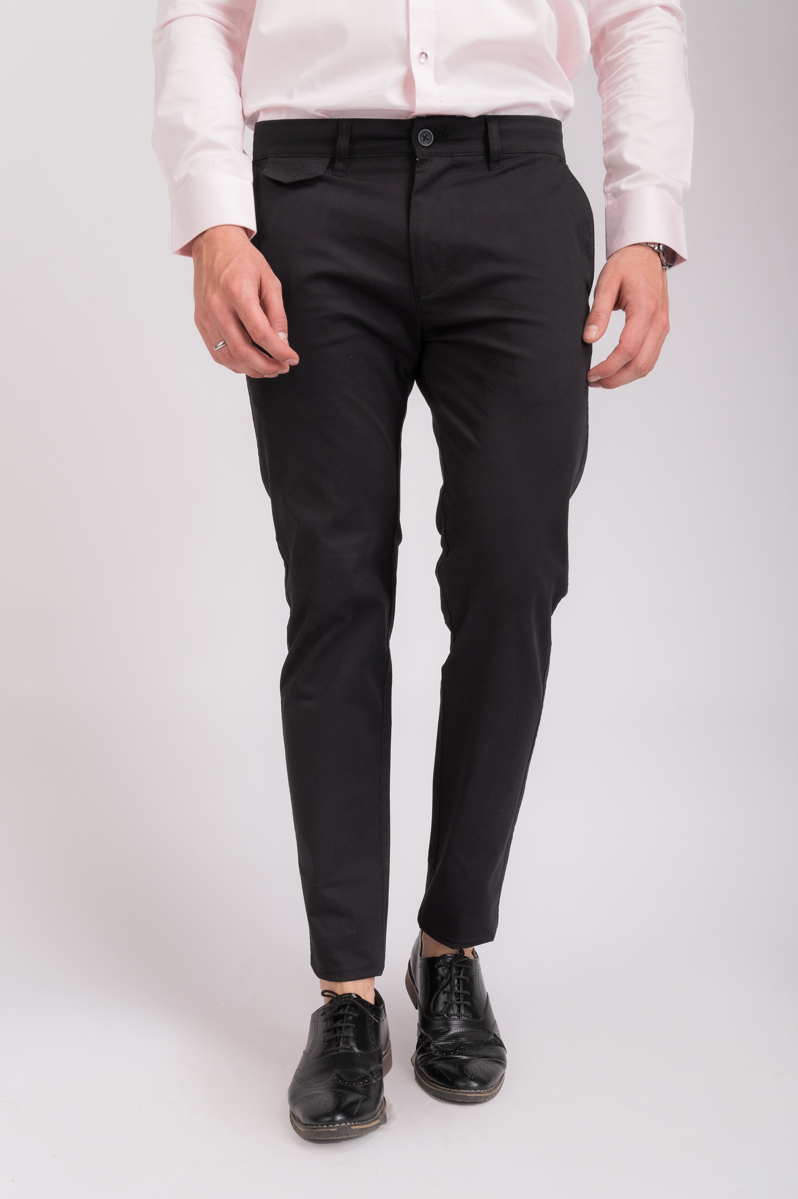 Black Flap Trouser