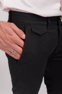 Black Flap Trouser