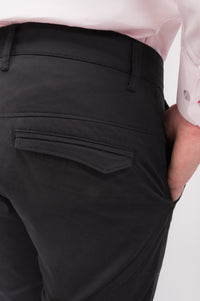 Black Flap Trouser