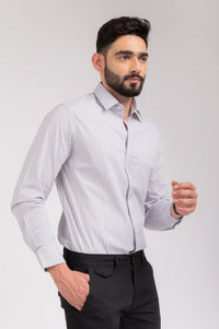 Checked Black & White Regular Fit Shirt