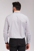 Checked Black & White Regular Fit Shirt