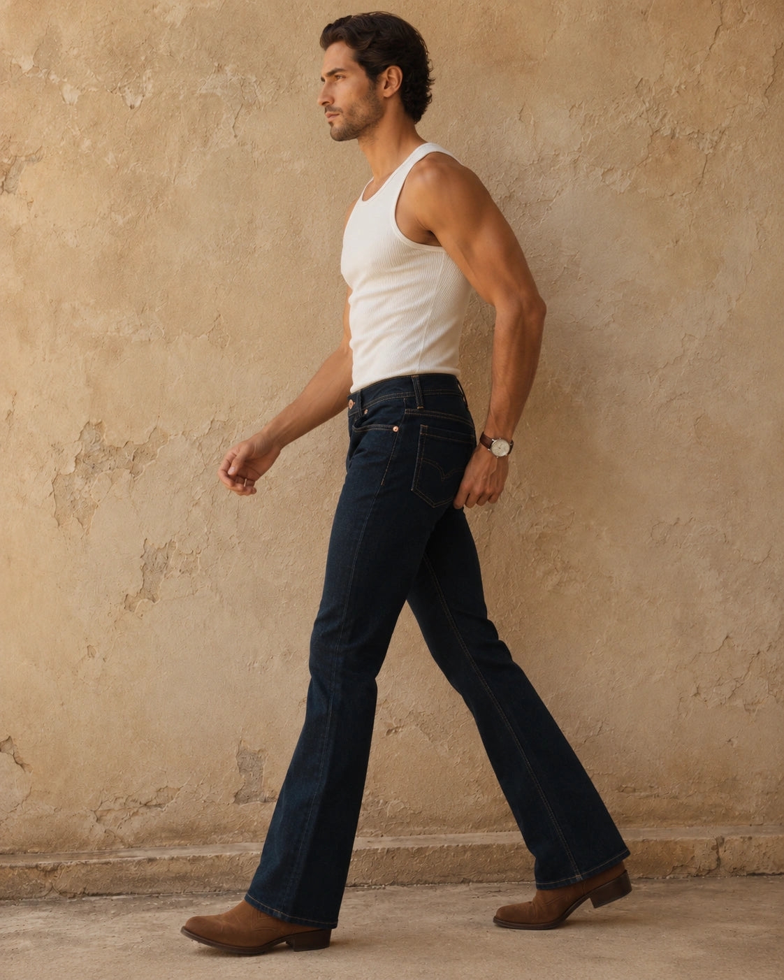 Dark Green Bootcut Jeans