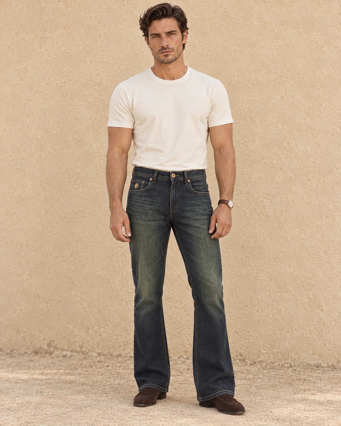 WASHED GREEN JEANS
