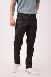 Black Regular Fit Denim