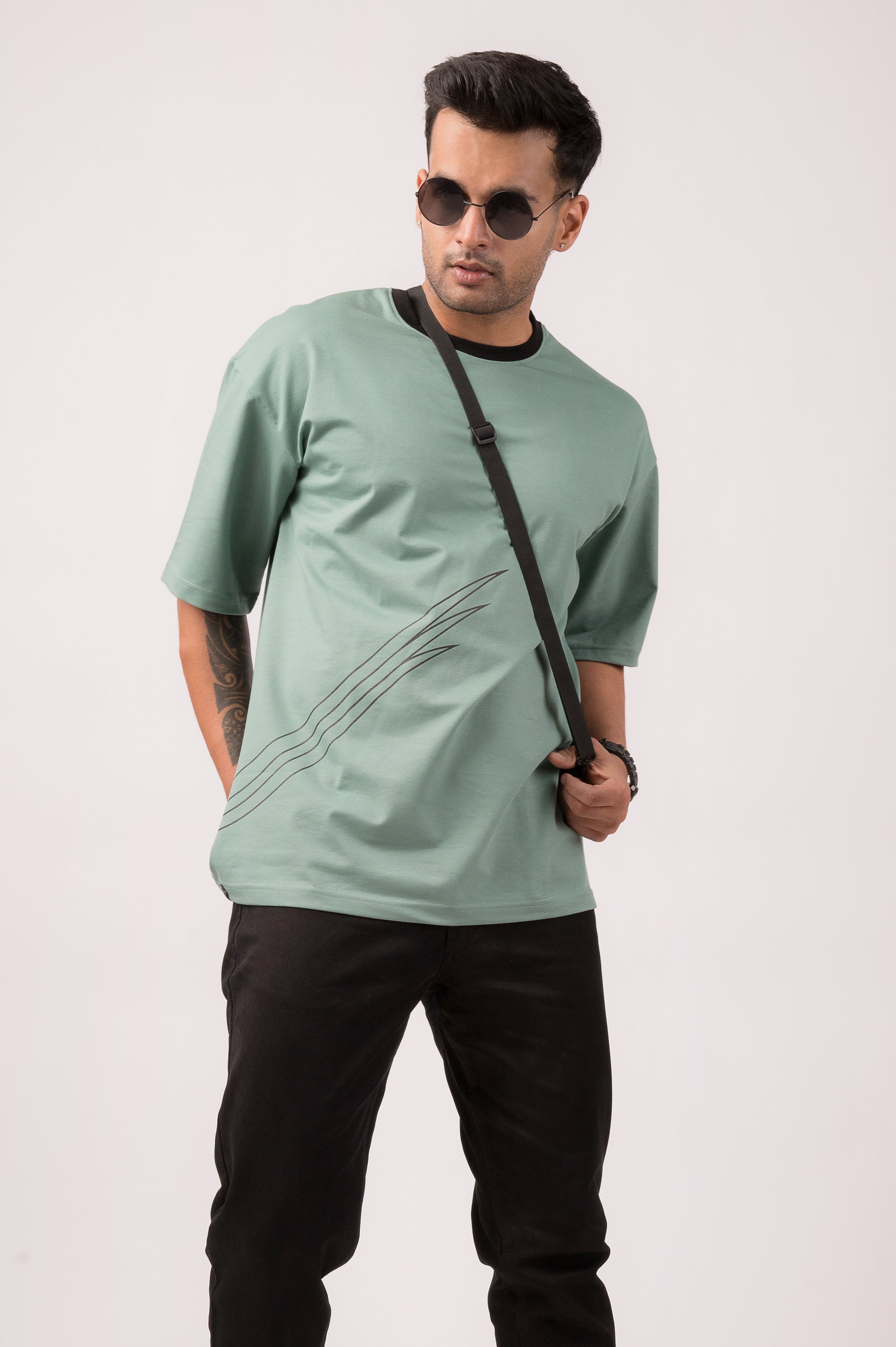 Sap Green Oversized T-shirt