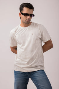 Cream Regular Fit T-shirt