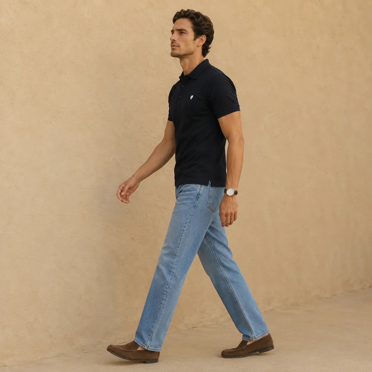 Navy - Men's Polo T-Shirt