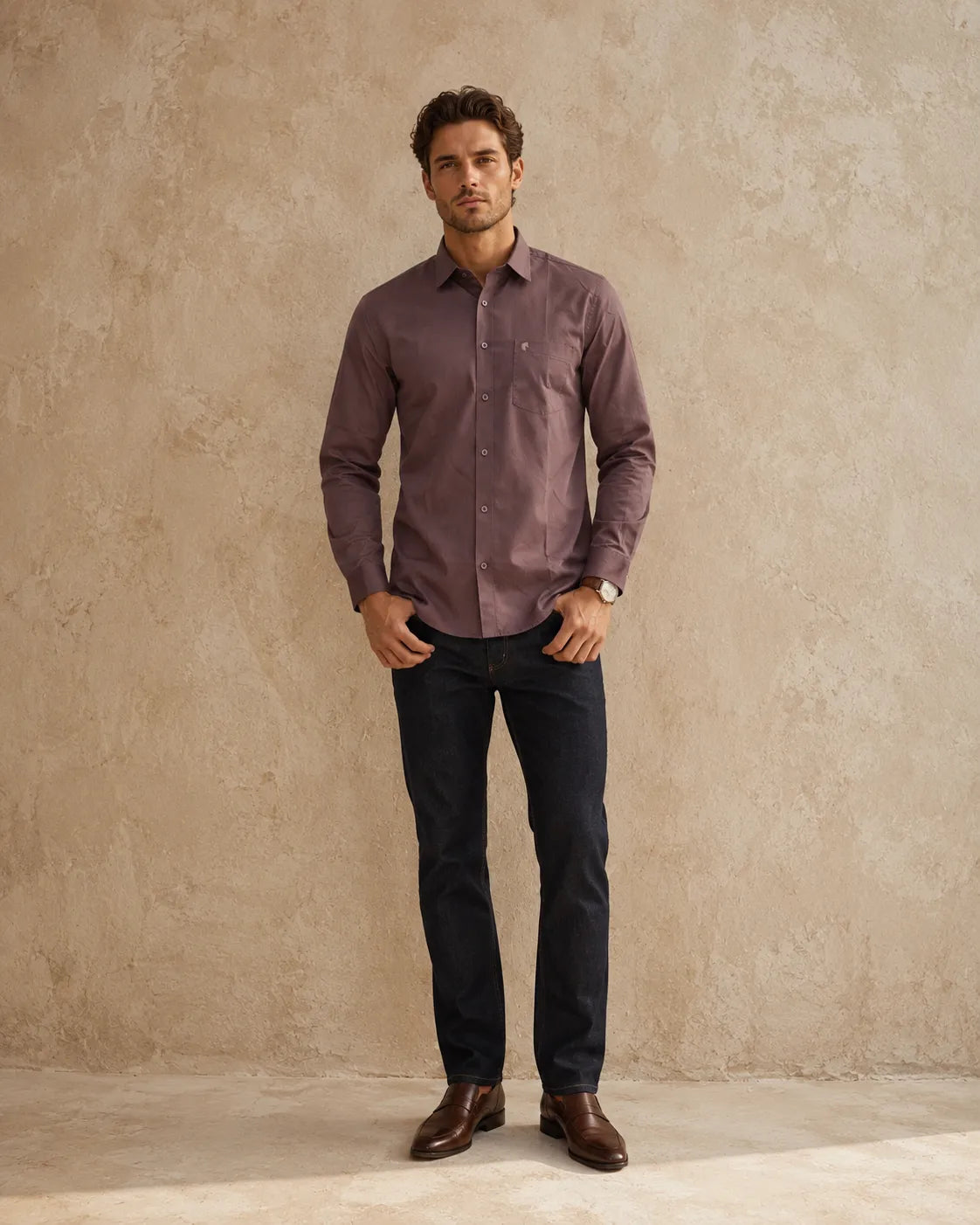 Muted Pink - Premium Giza Cotton Formal Shirt