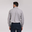 Grey Solid Regular Fit Shirt