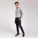 Grey Stripes Regular Fit Shirt