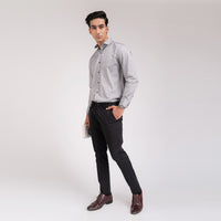 Grey Stripes Regular Fit Shirt