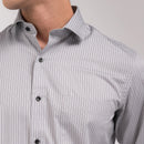 Grey Stripes Regular Fit Shirt