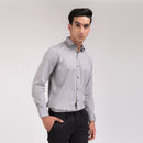 Grey Stripes Regular Fit Shirt