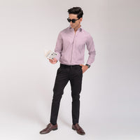 Redish Stripes Regular Fit Shirt