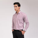 Redish Stripes Regular Fit Shirt