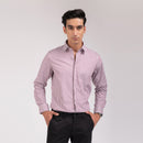 Redish Stripes Regular Fit Shirt