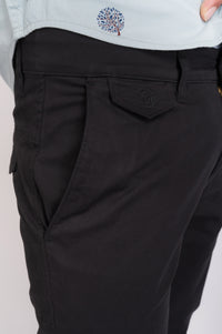 Black Flap Trouser