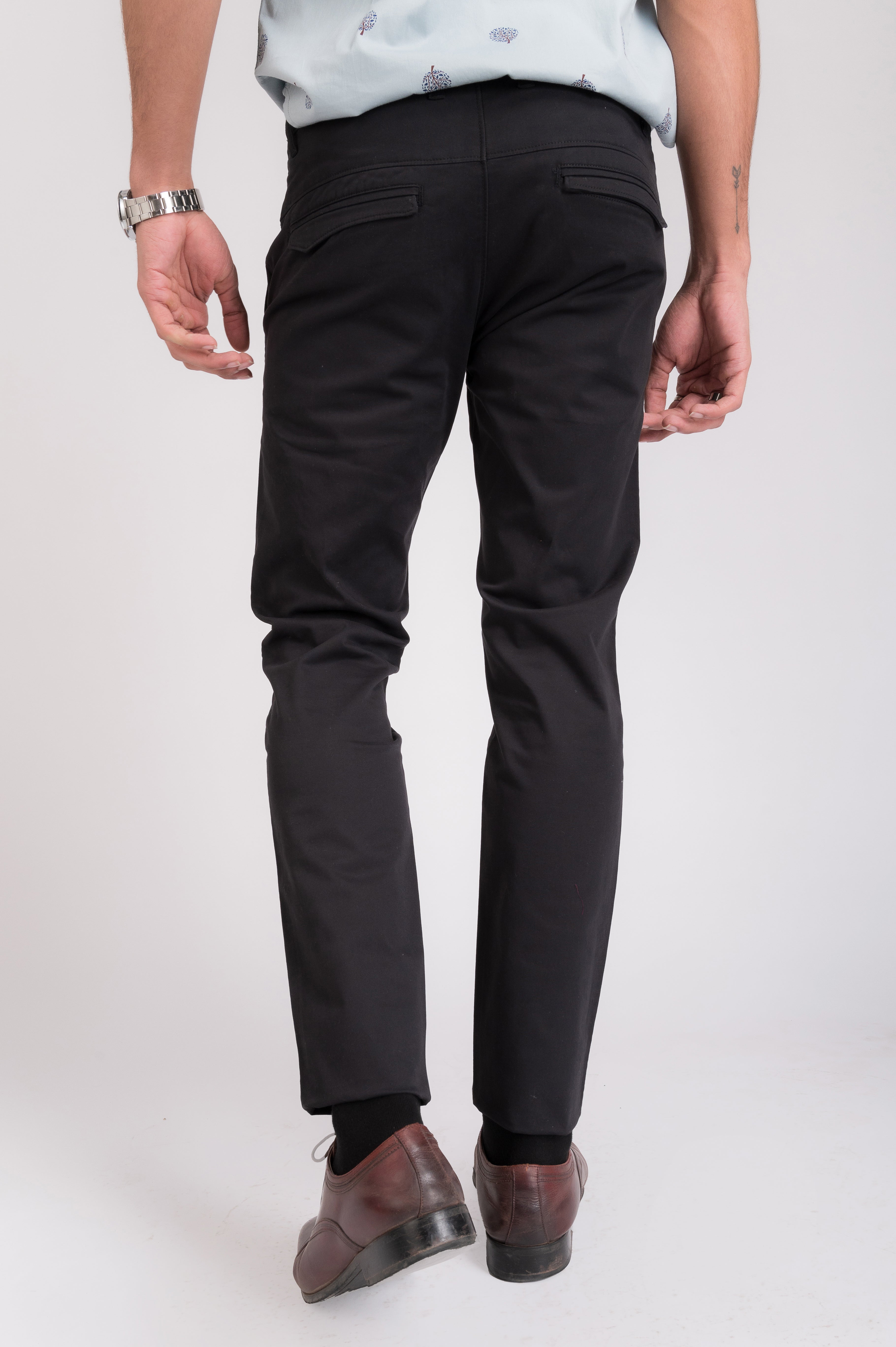 Black Flap Trouser