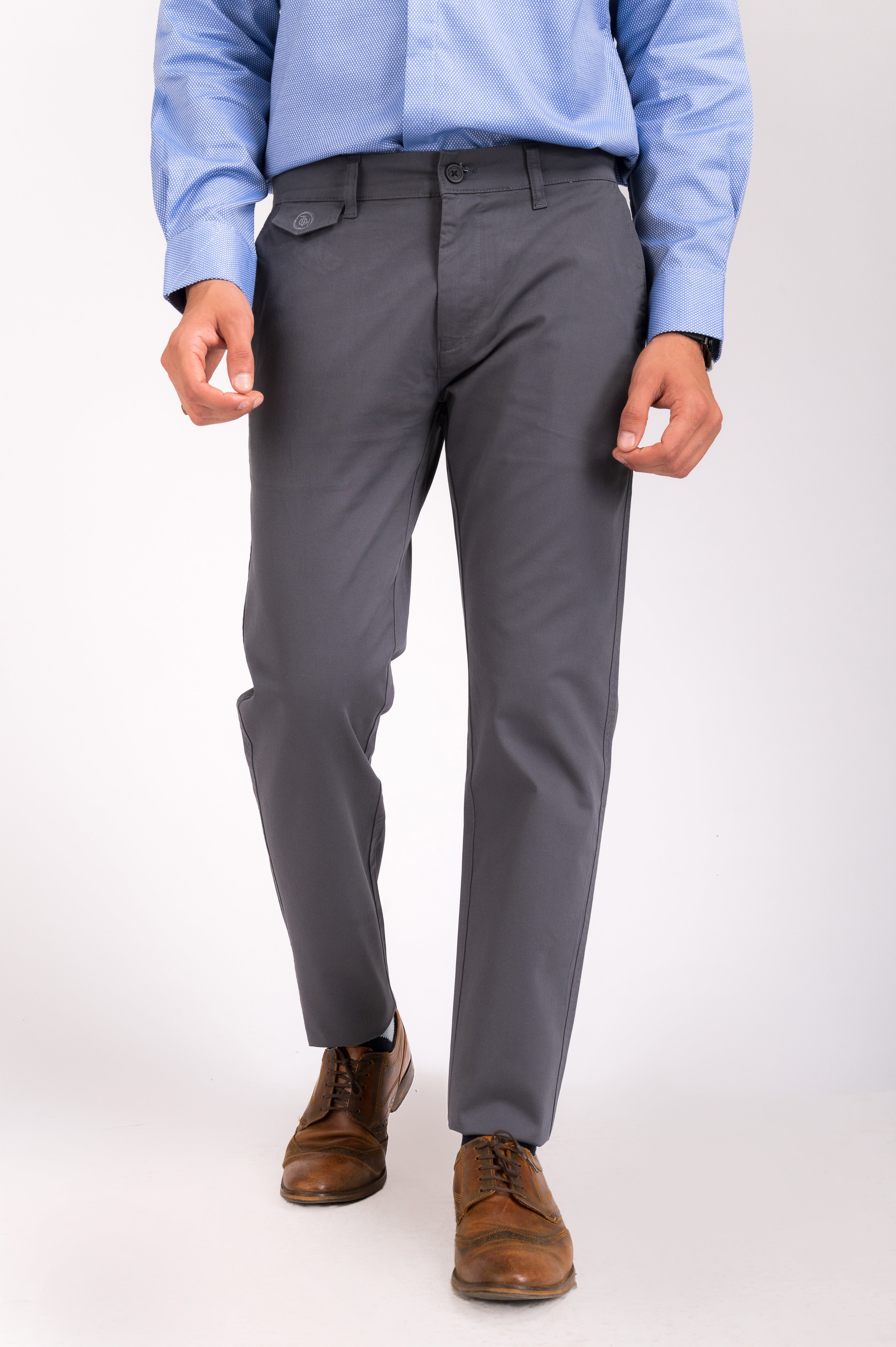 Carbon Grey Flap Trouser