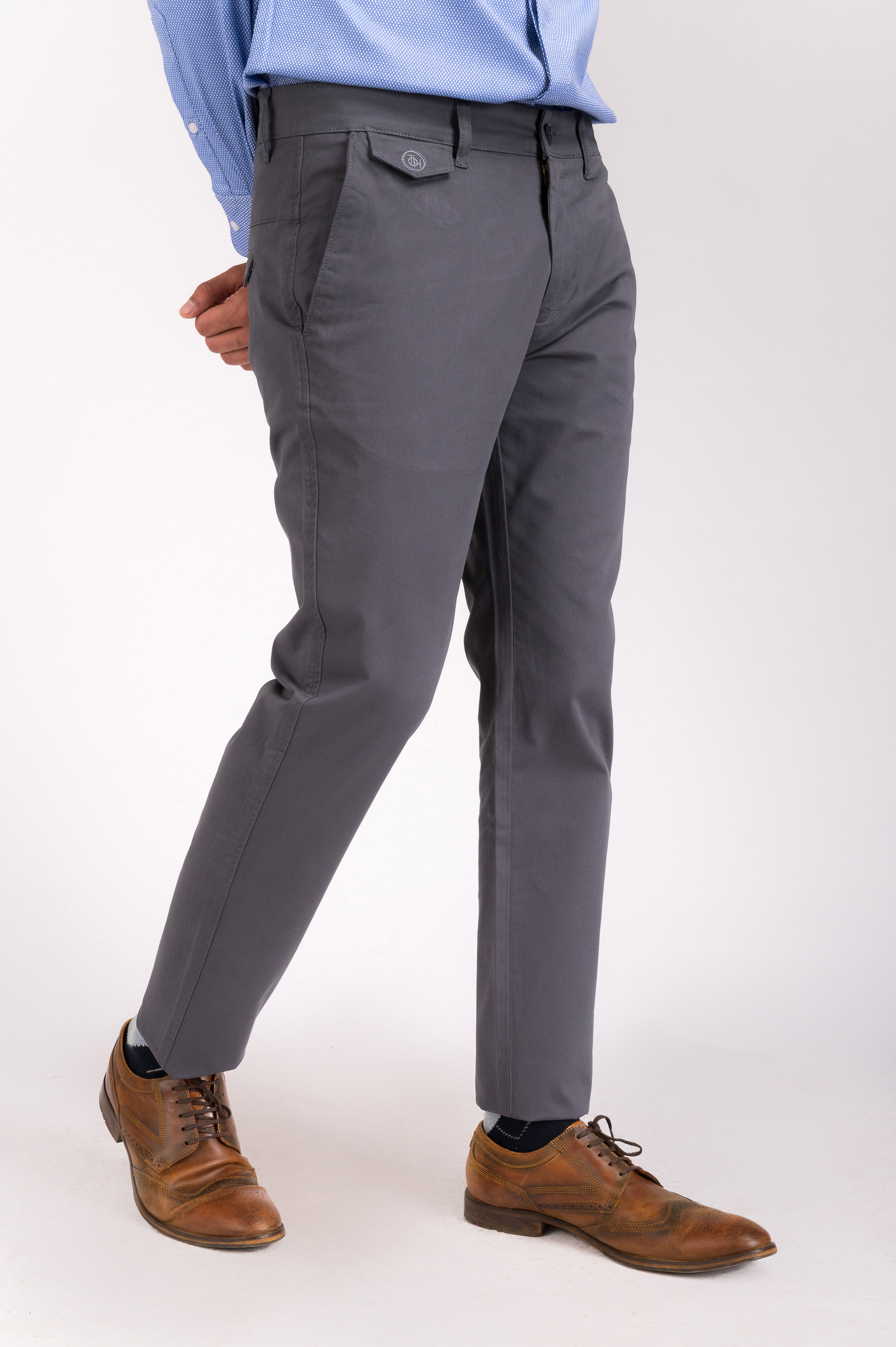 Carbon Grey Flap Trouser