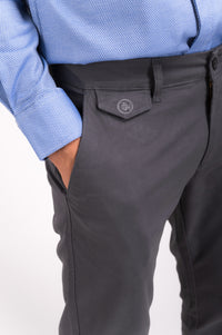 Carbon Grey Flap Trouser