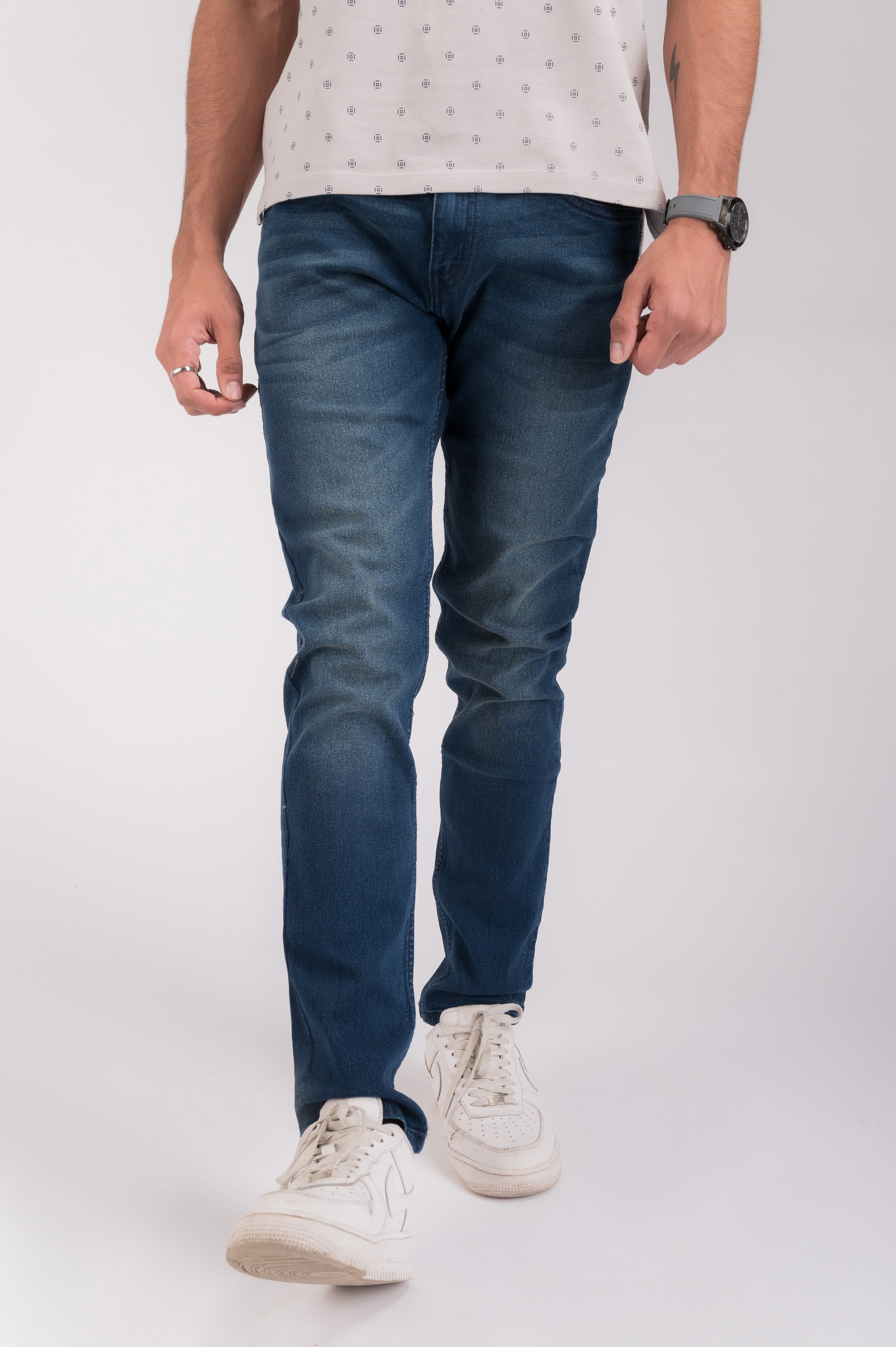 Indigo Blue Regular Fit Denim