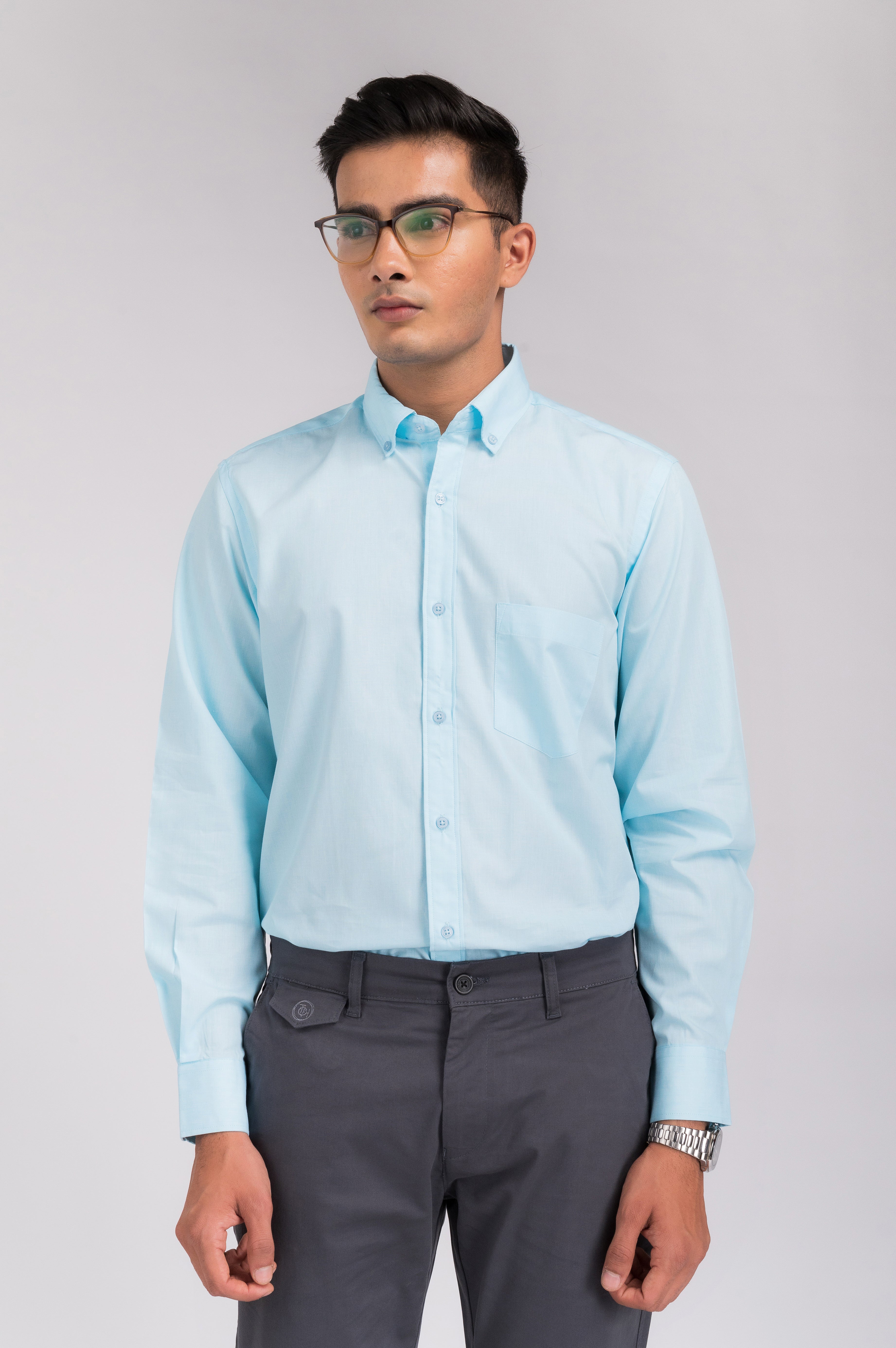 Aqua Solid Regular Fit Shirt