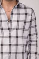 White Checks Slim Fit Shirt