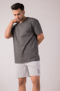 Melange Grey Oversized T-shirt