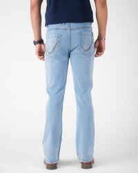 LIGHT BLUE BOOTCUT FIT JEANS