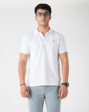 WHITE SOLID POLO