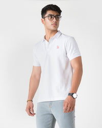 WHITE SOLID POLO