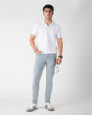 WHITE SOLID POLO