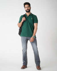 WASHED GREY BOOTCUT FIT JEANS
