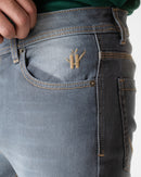 WASHED GREY BOOTCUT FIT JEANS