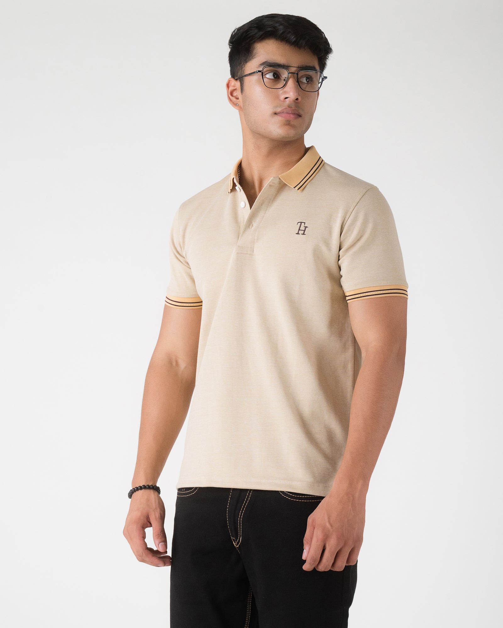 MUSTARD SOLID POLO