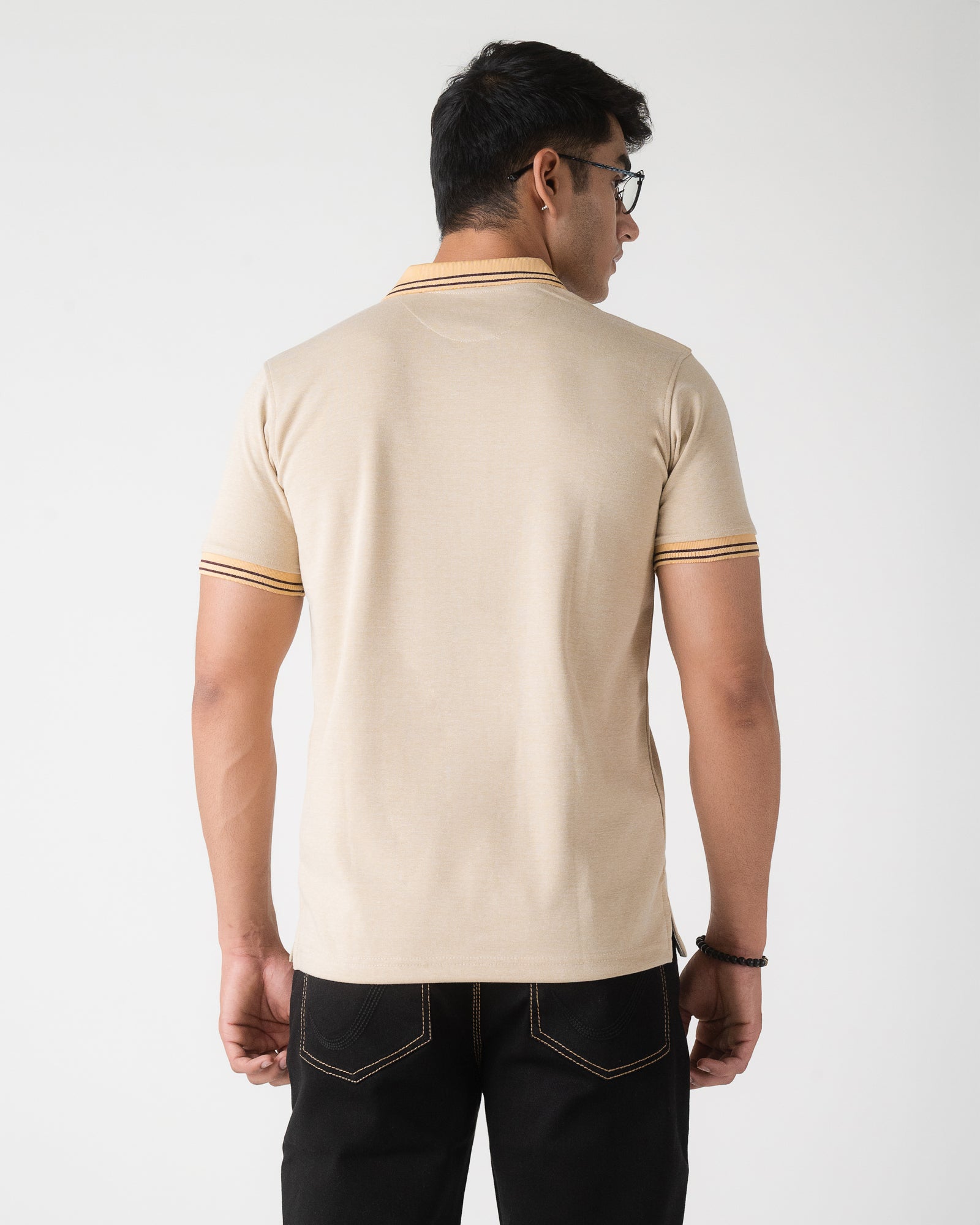 MUSTARD SOLID POLO