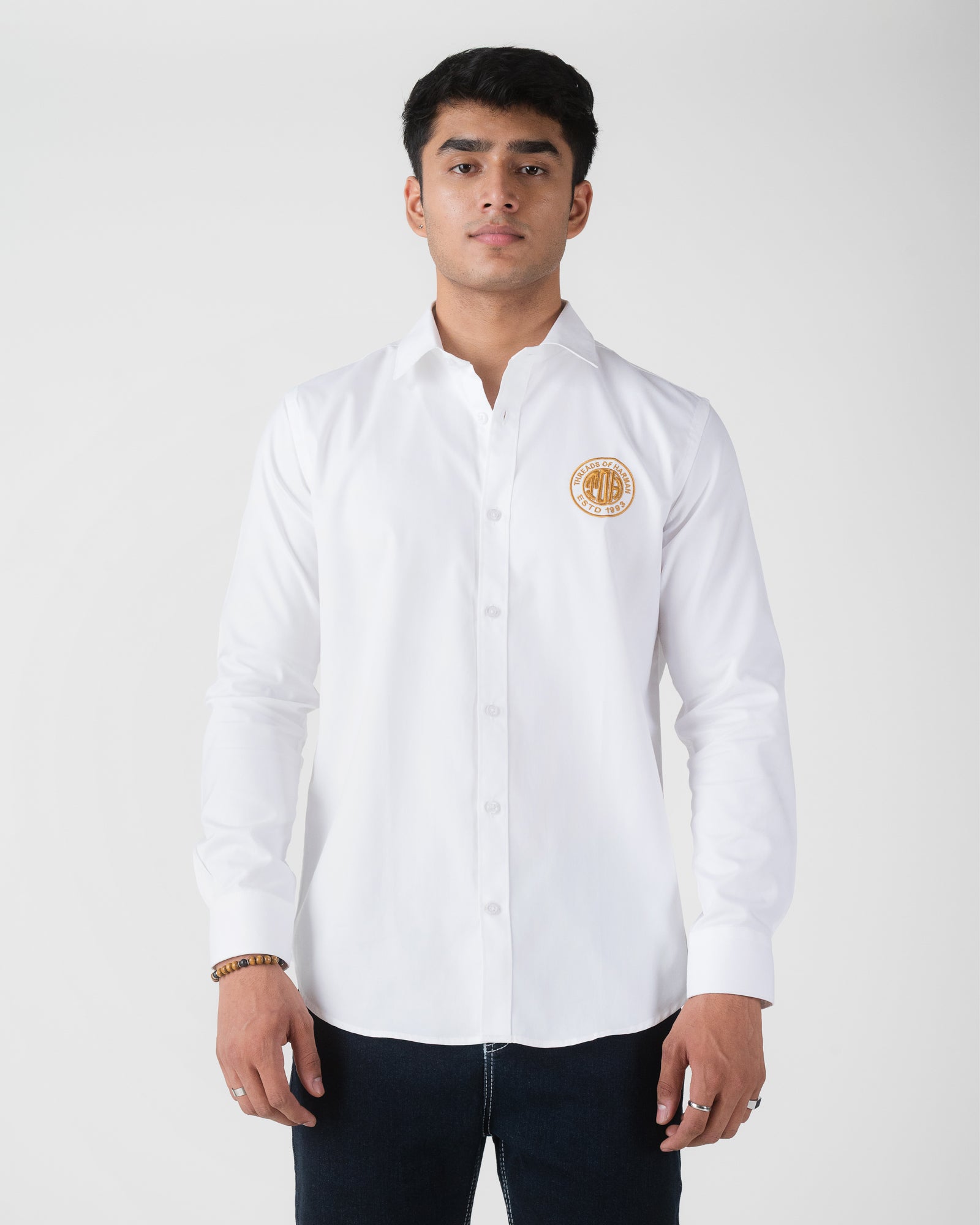 WHITE CASUAL SHIRT