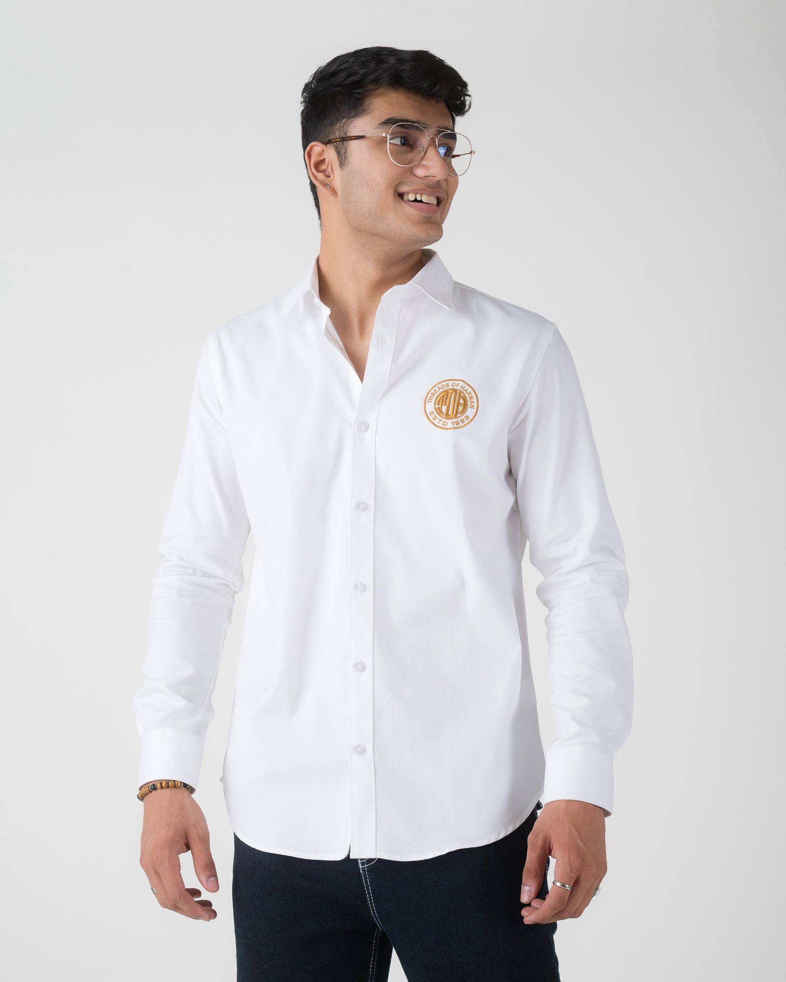 WHITE CASUAL SHIRT