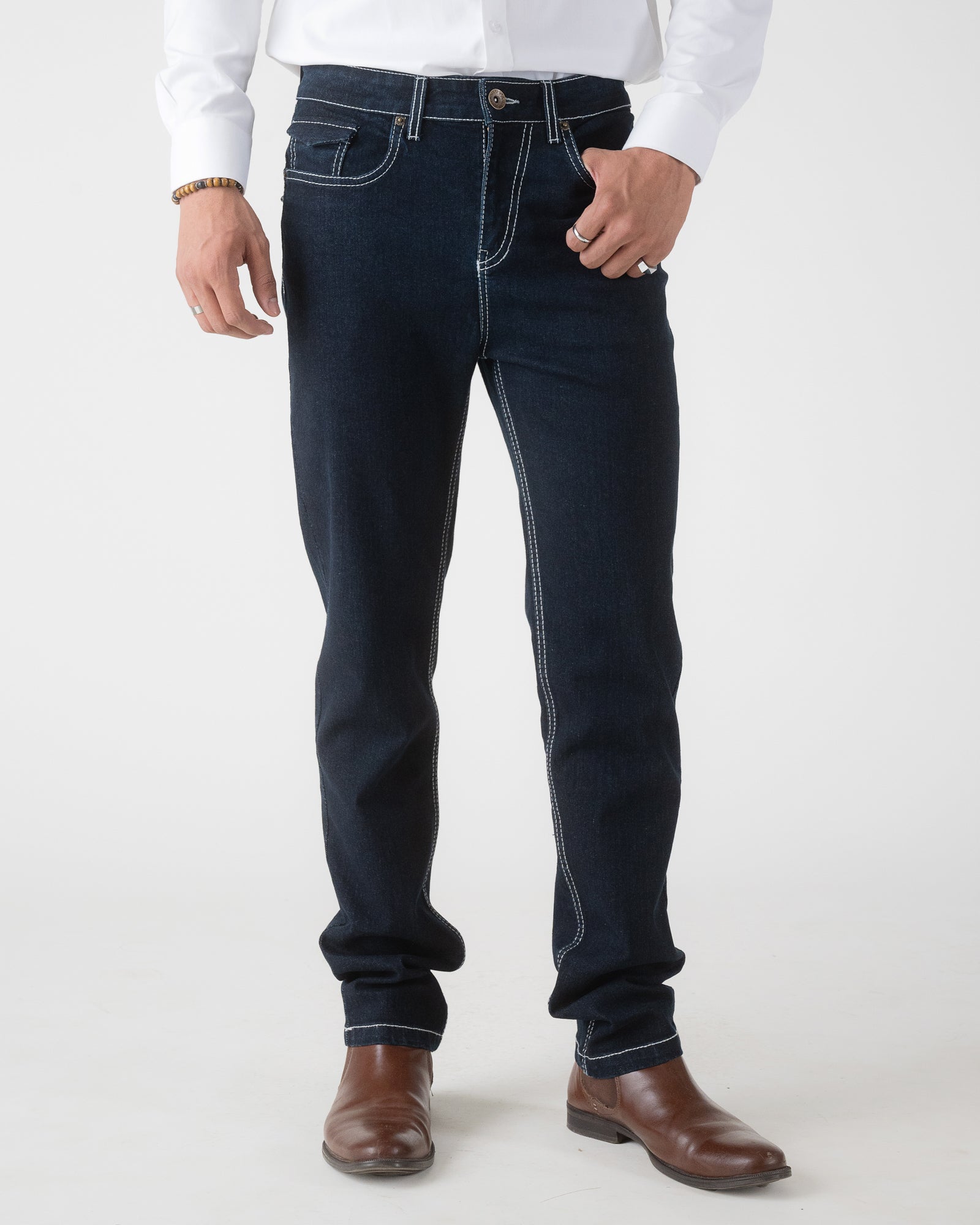 RAW BLUE REGULAR FIT JEANS
