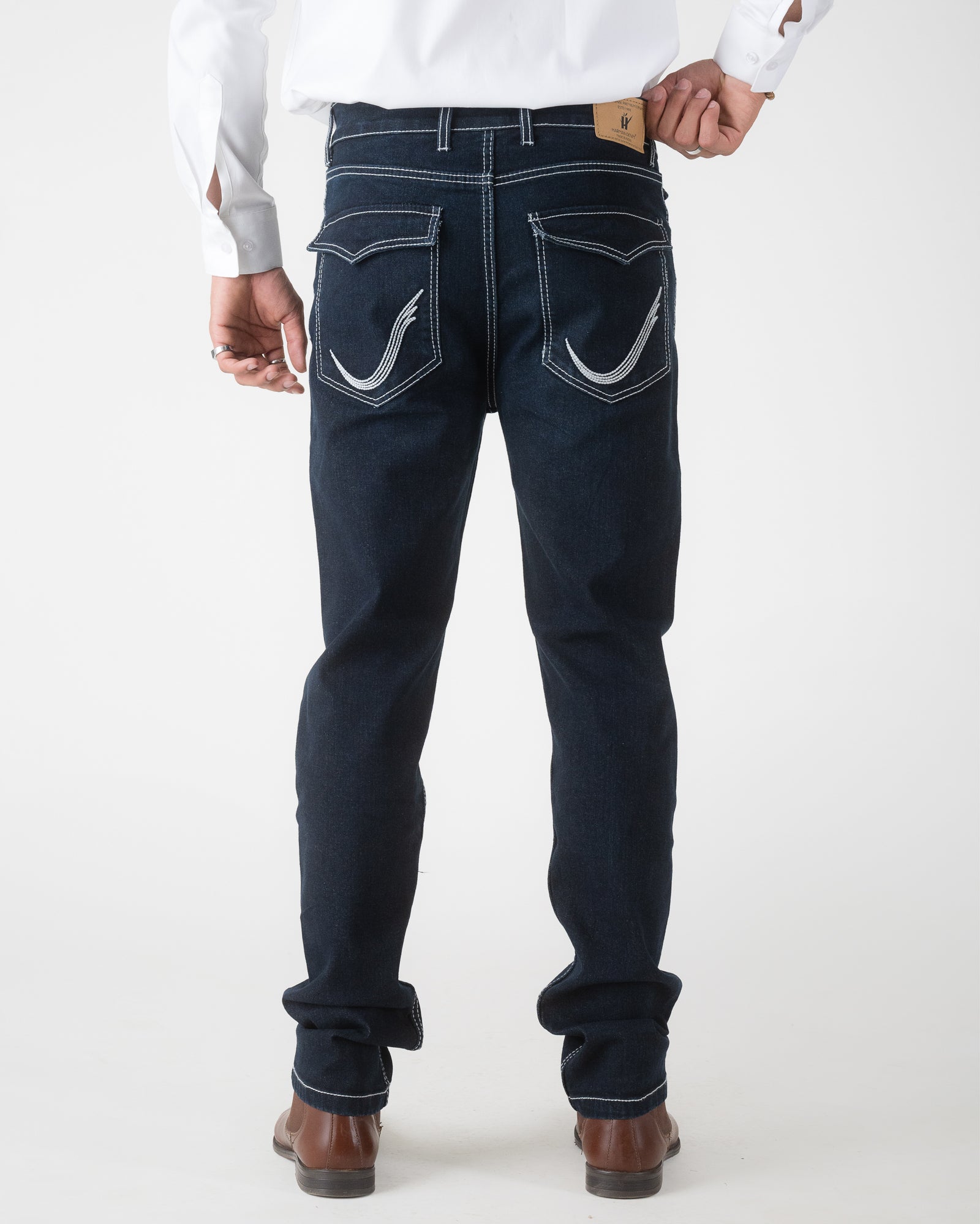 RAW BLUE REGULAR FIT JEANS