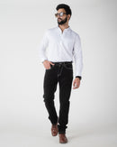 BLACK REGULAR FIT JEANS