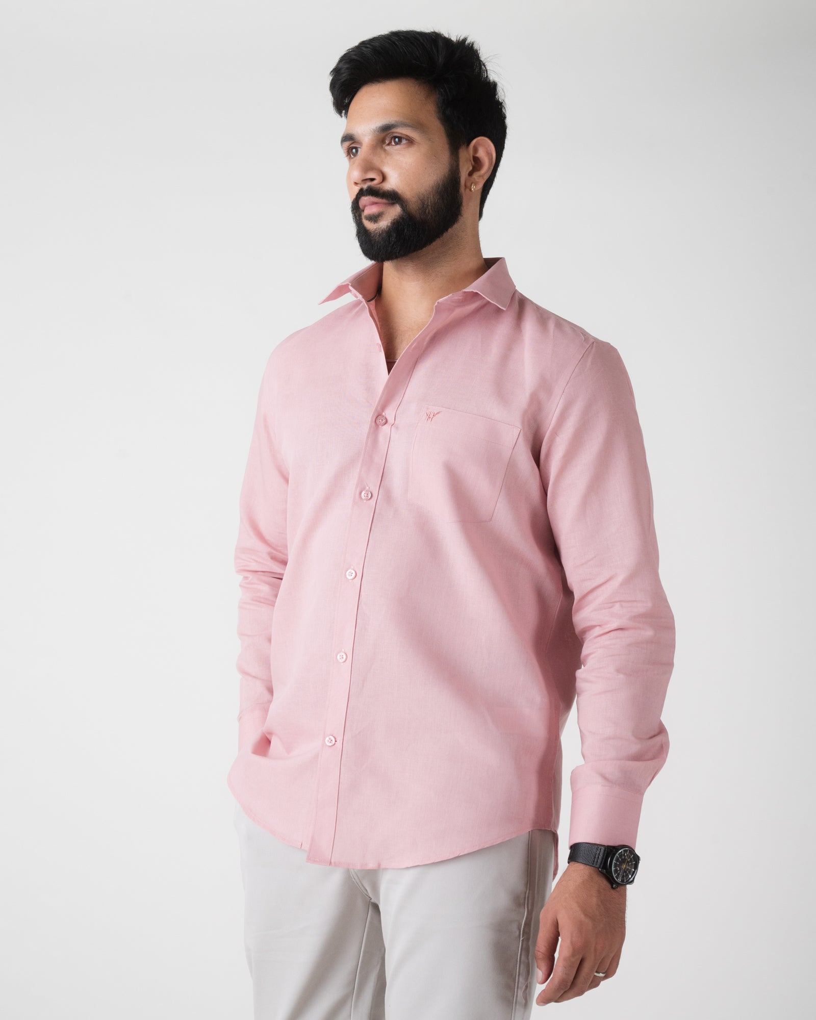 LIGHT BLUSS SEMI FORMAL SHIRT