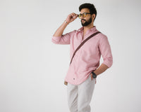 LIGHT BLUSS SEMI FORMAL SHIRT
