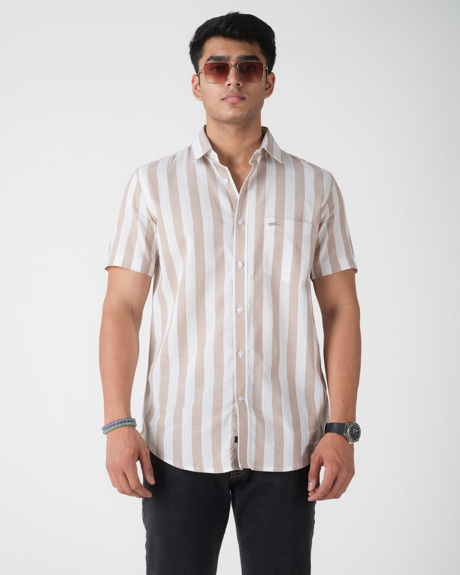 BROWN CASUAL SHIRT