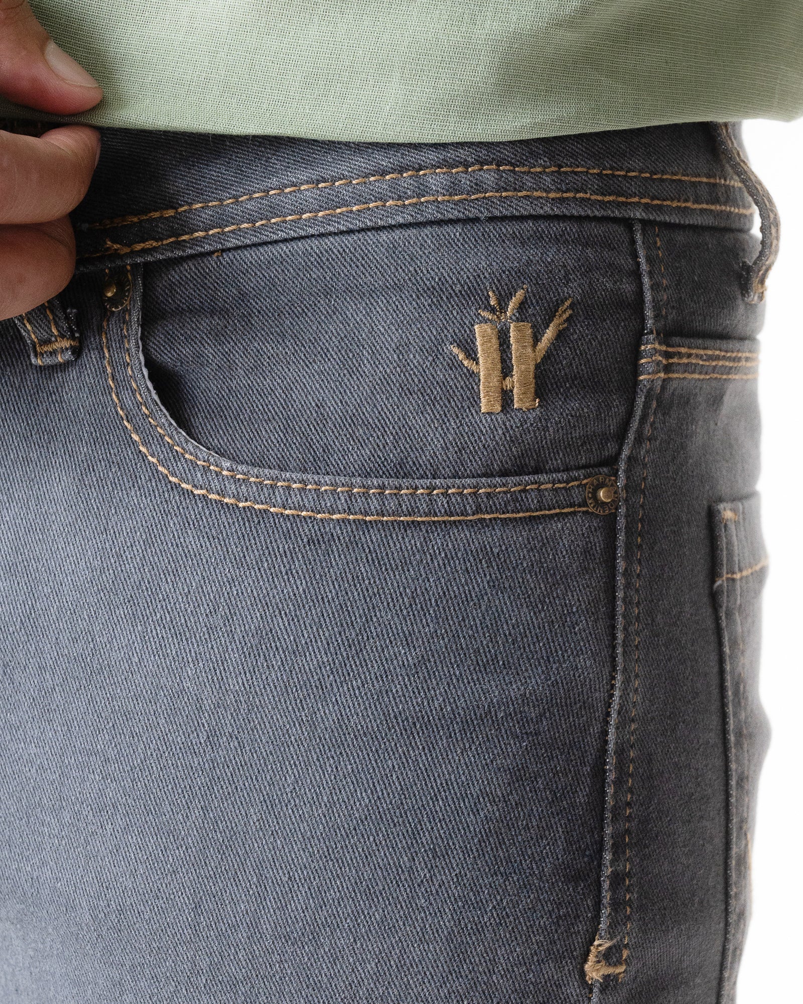 RAW GREY BOOTCUT FIT JEANS