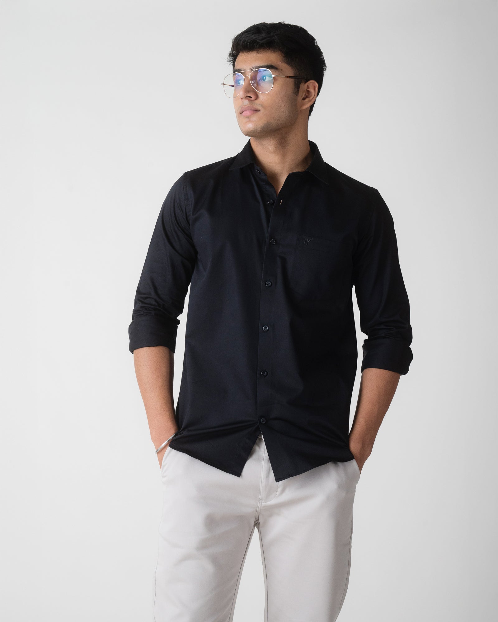 BLACK FORMAL SHIRT