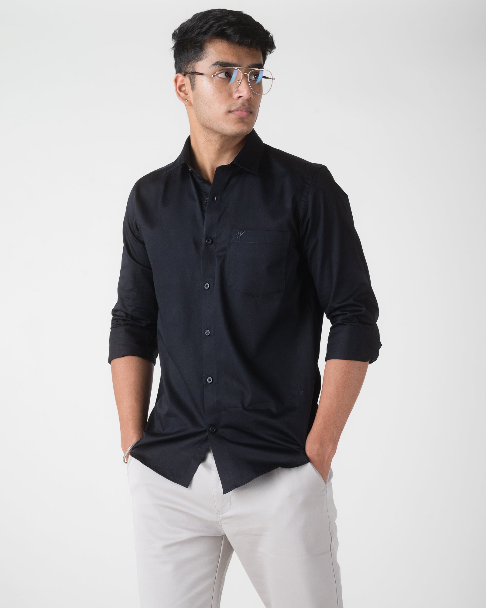 BLACK FORMAL SHIRT